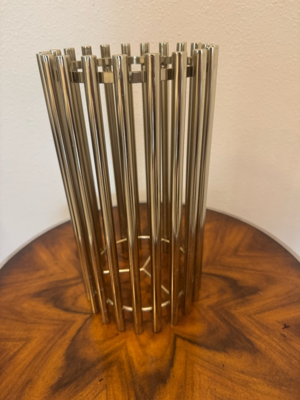 Tozai Home Stainless Steel Modern Column 14” Candle Holder - Picture 2 of 7